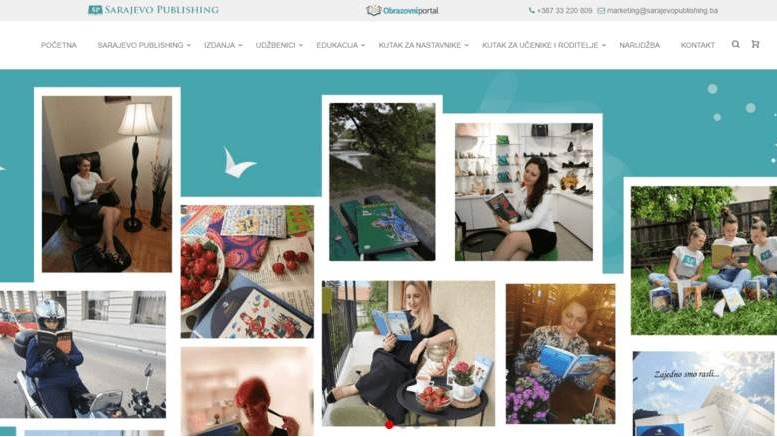 Web stranica za "Sarajevo Publishing"