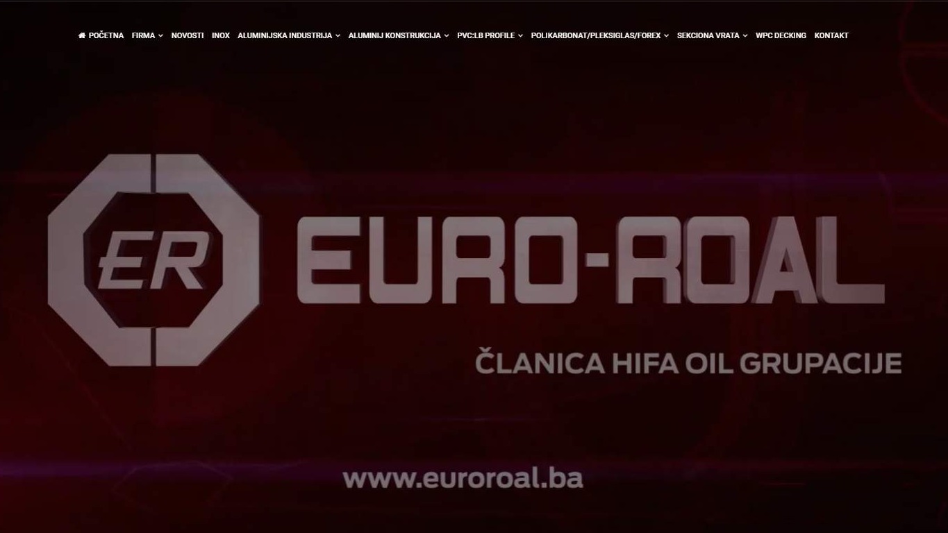 Web stranice za Euro-Roal HR & Euro-Roal CG