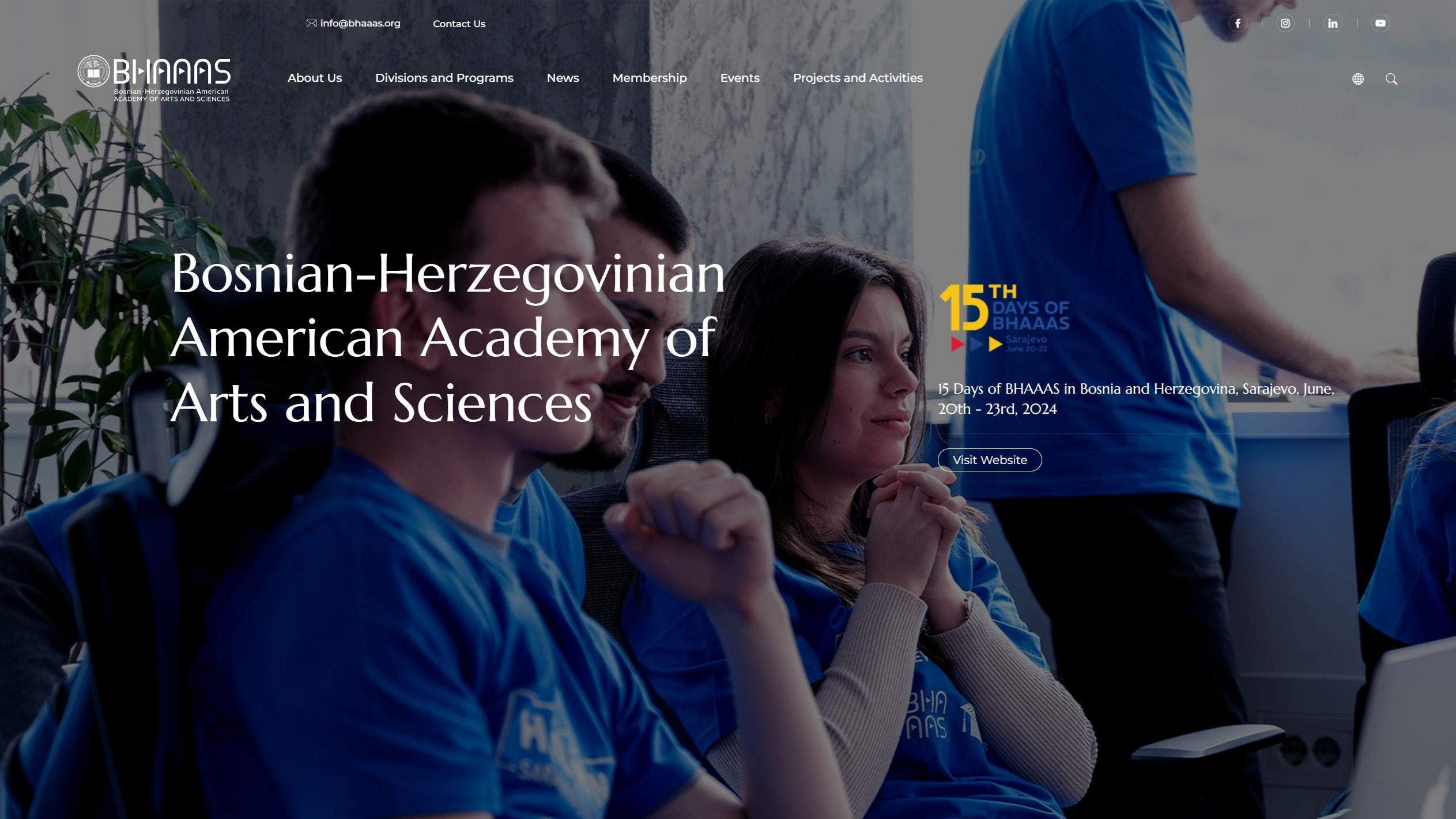 Nova web stranica za "BHAAAS"