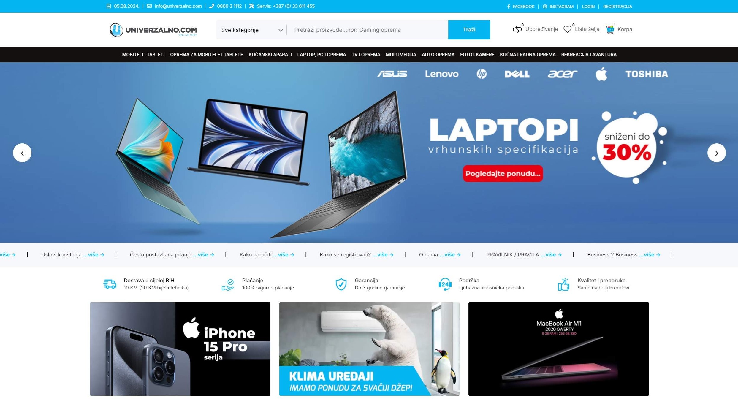 Web shop za "Univerzalno"