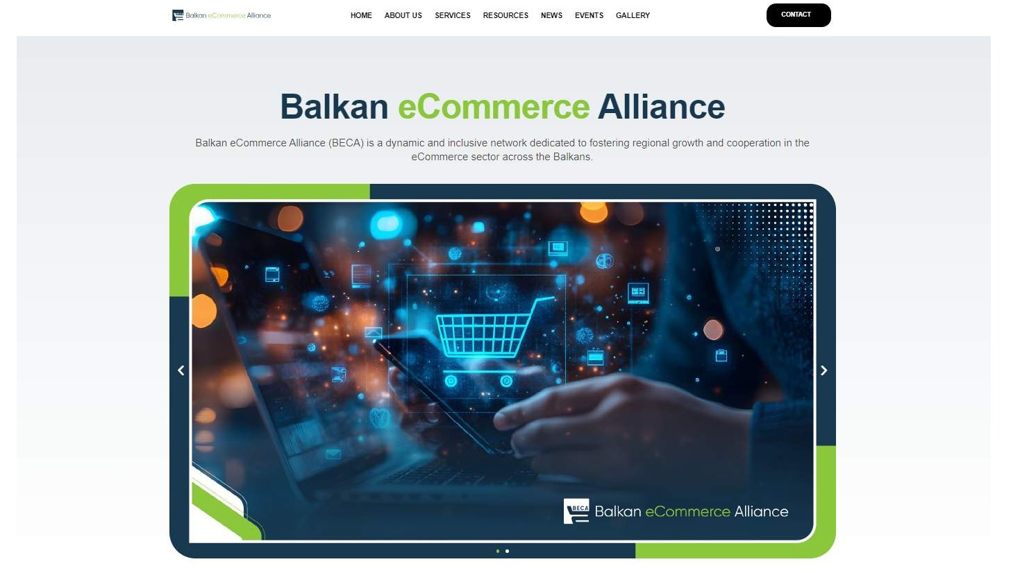 Predstavljamo novu web stranicu za Balkan eCommerce Alliance!