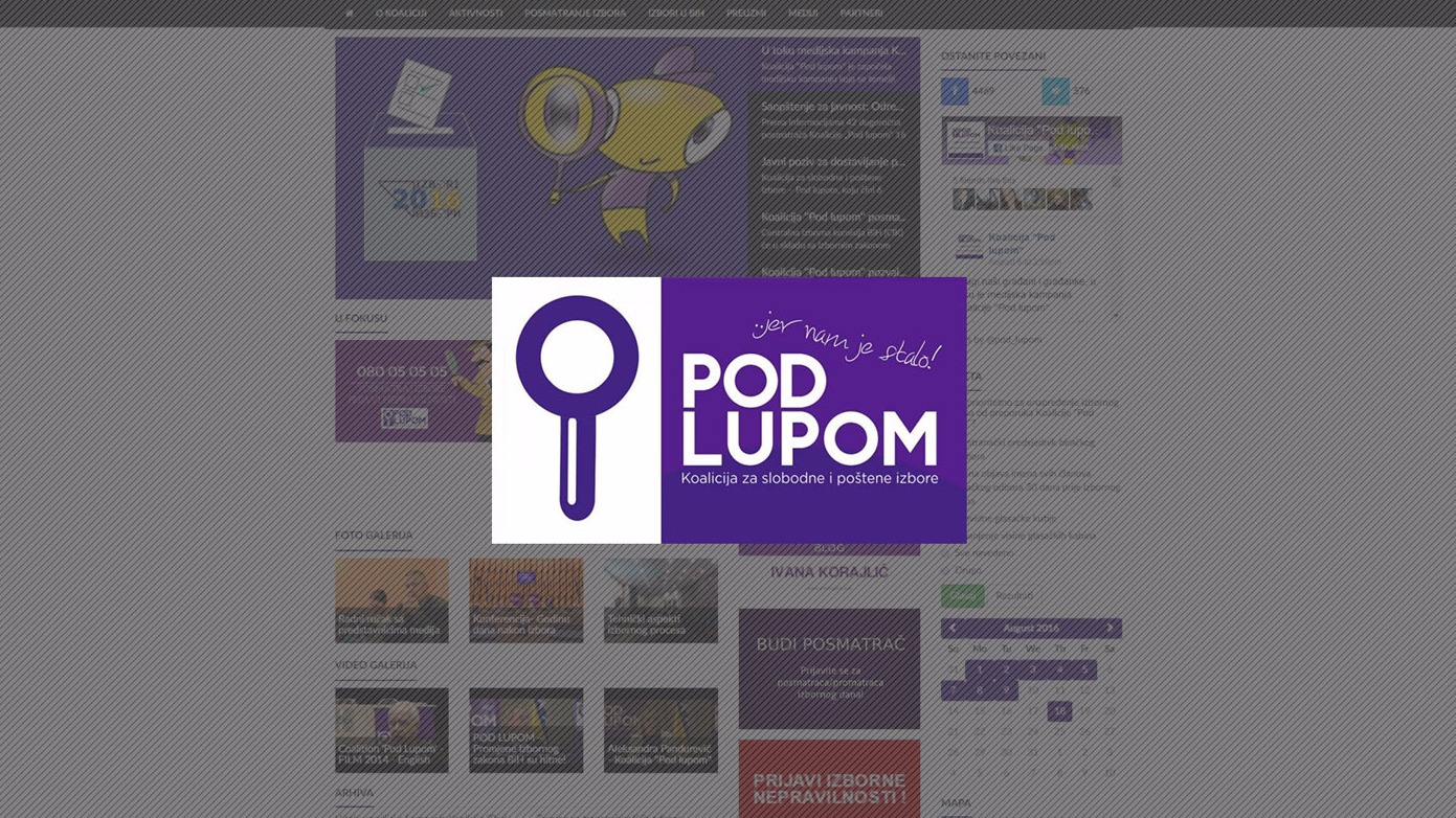 Podlupom website