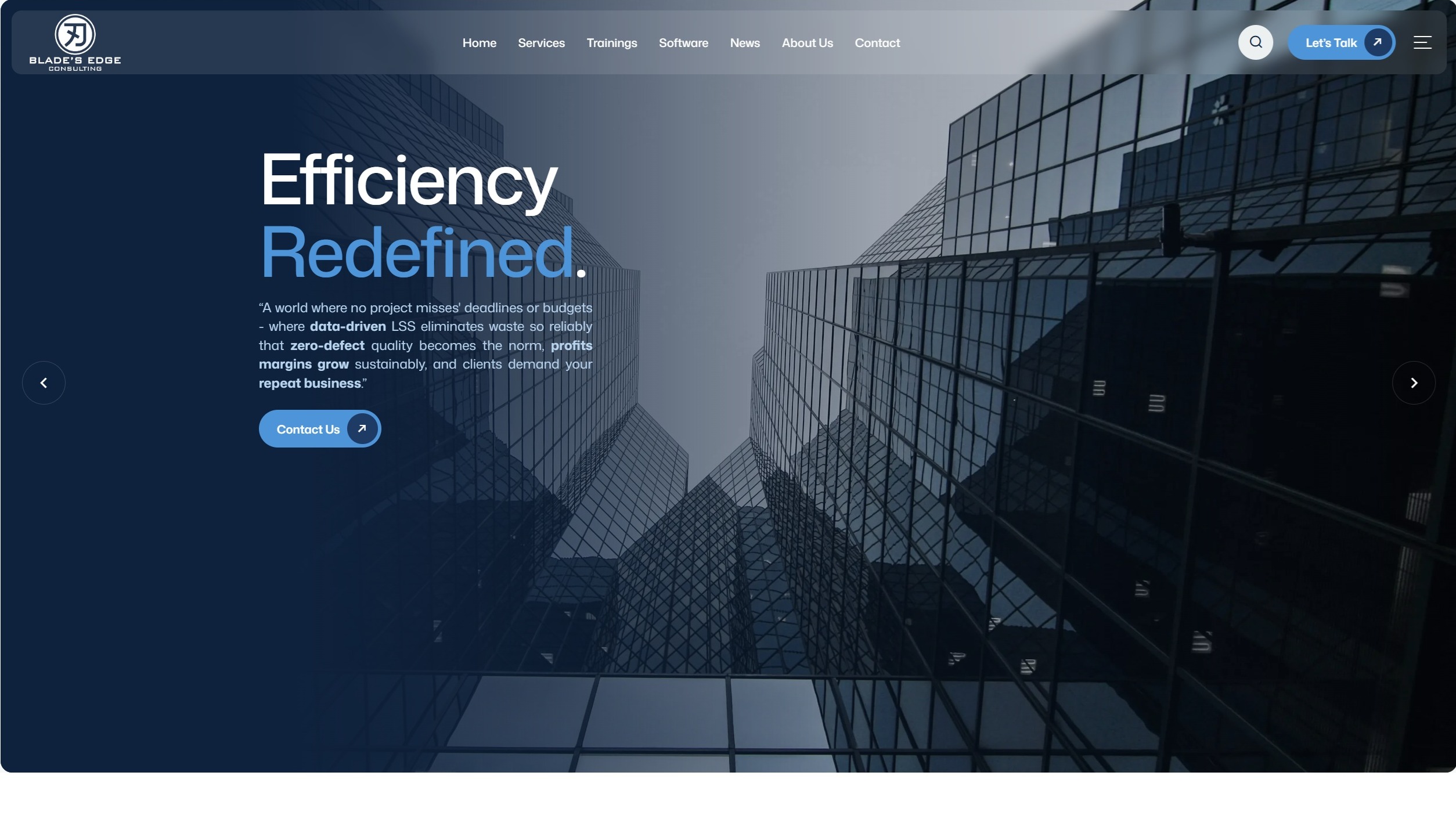 Još jedan međunarodni projekat - nova web stranica za Blade’s Edge Consulting!