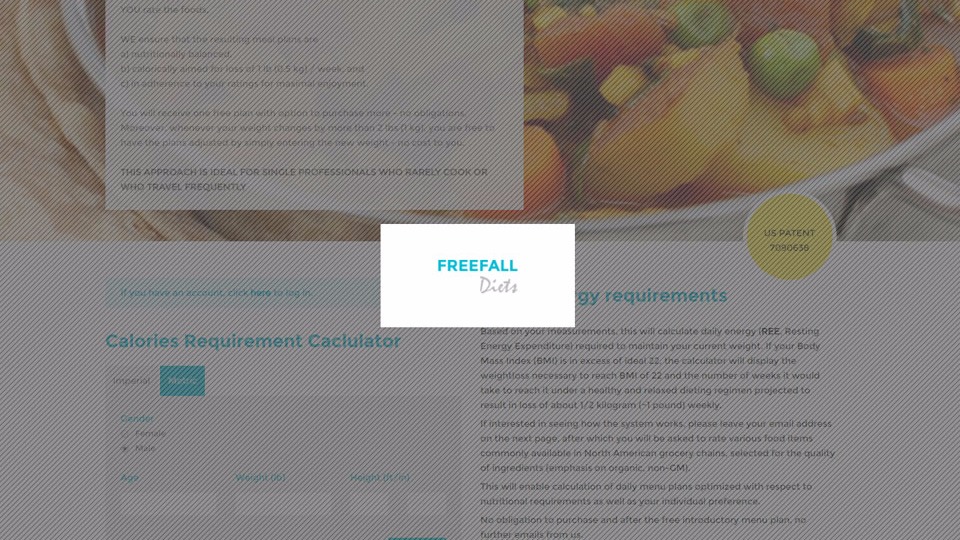 FreeFallDiets web stranica