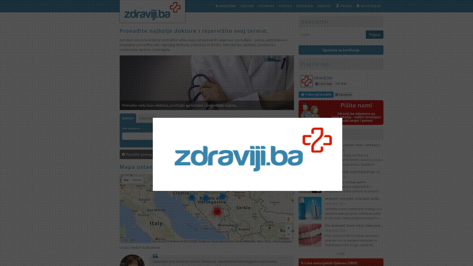 Zdraviji.ba web stranica