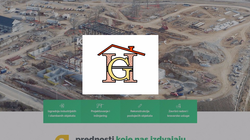 HadzicGradnja web stranica
