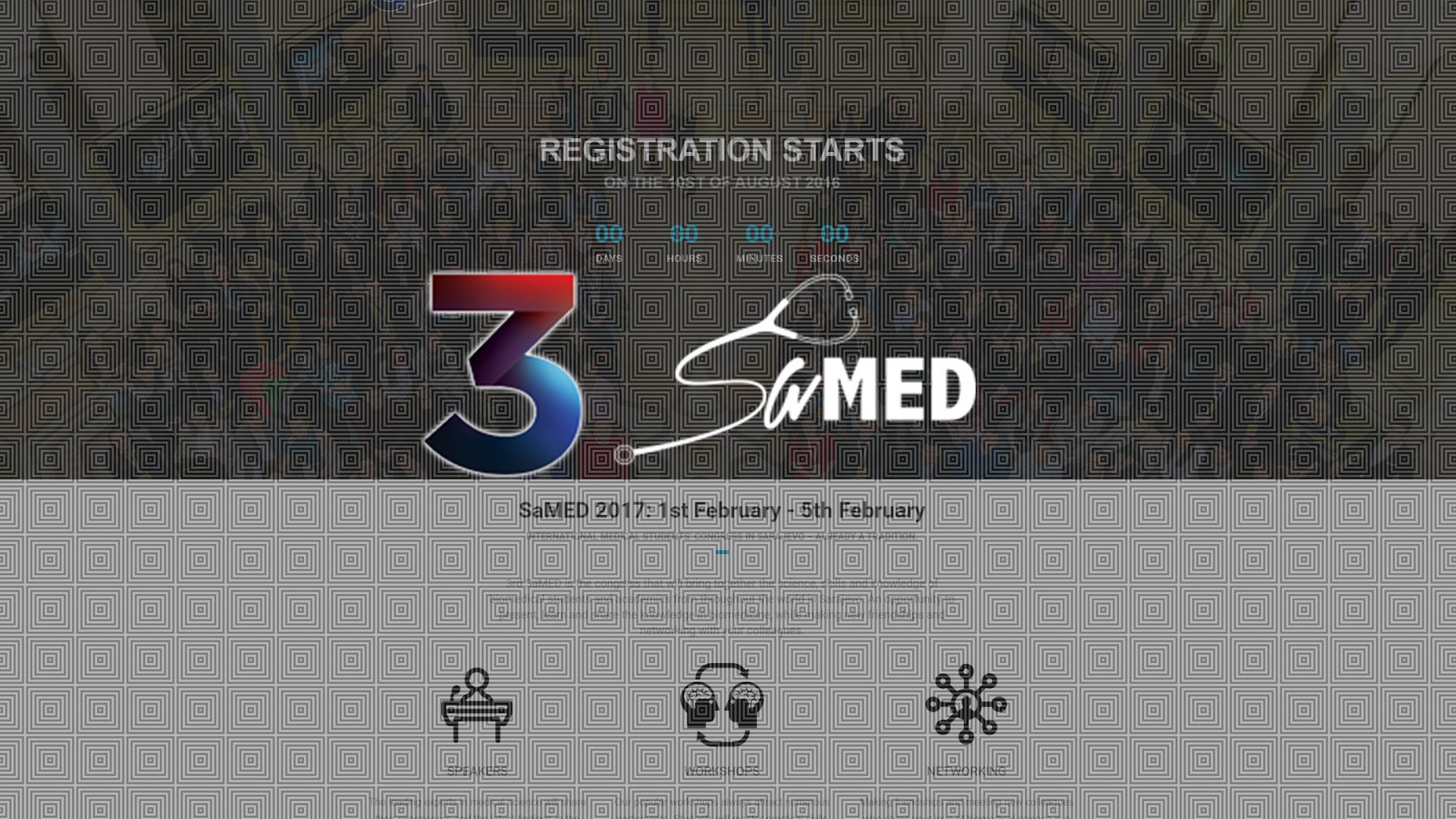 SAMED web stranica