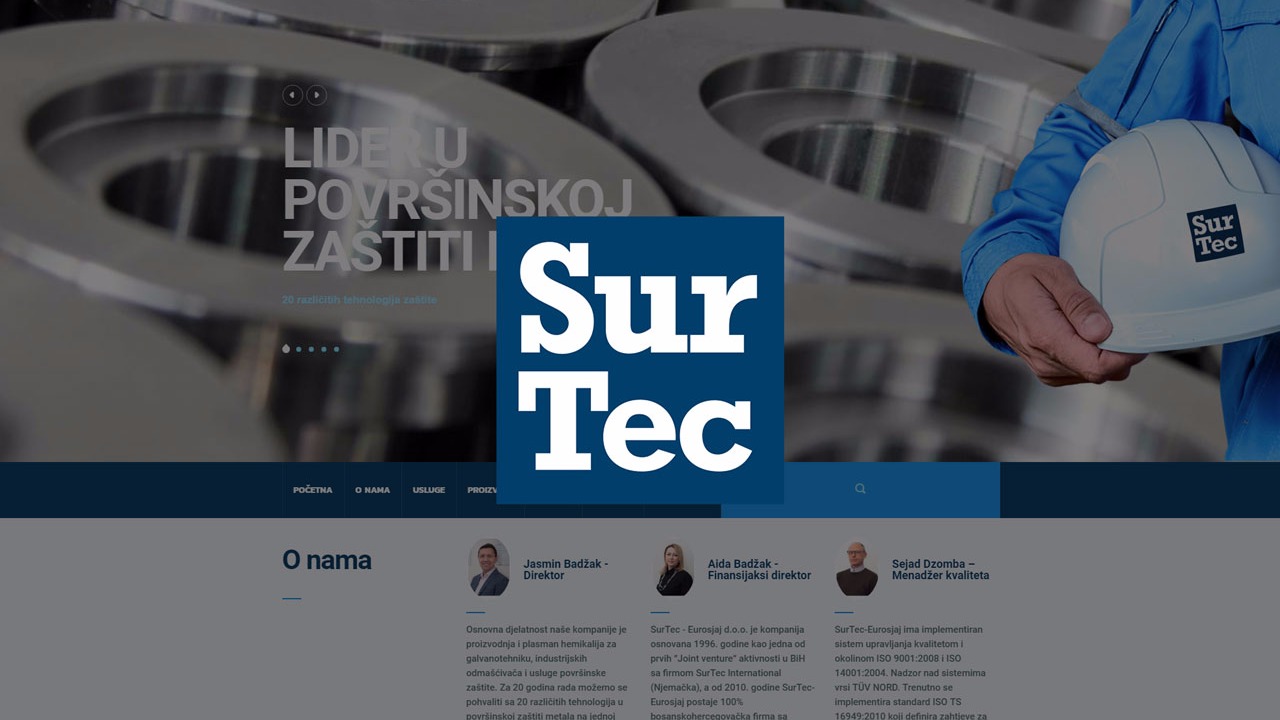 SurTec-Eurosjaj - Web stranica