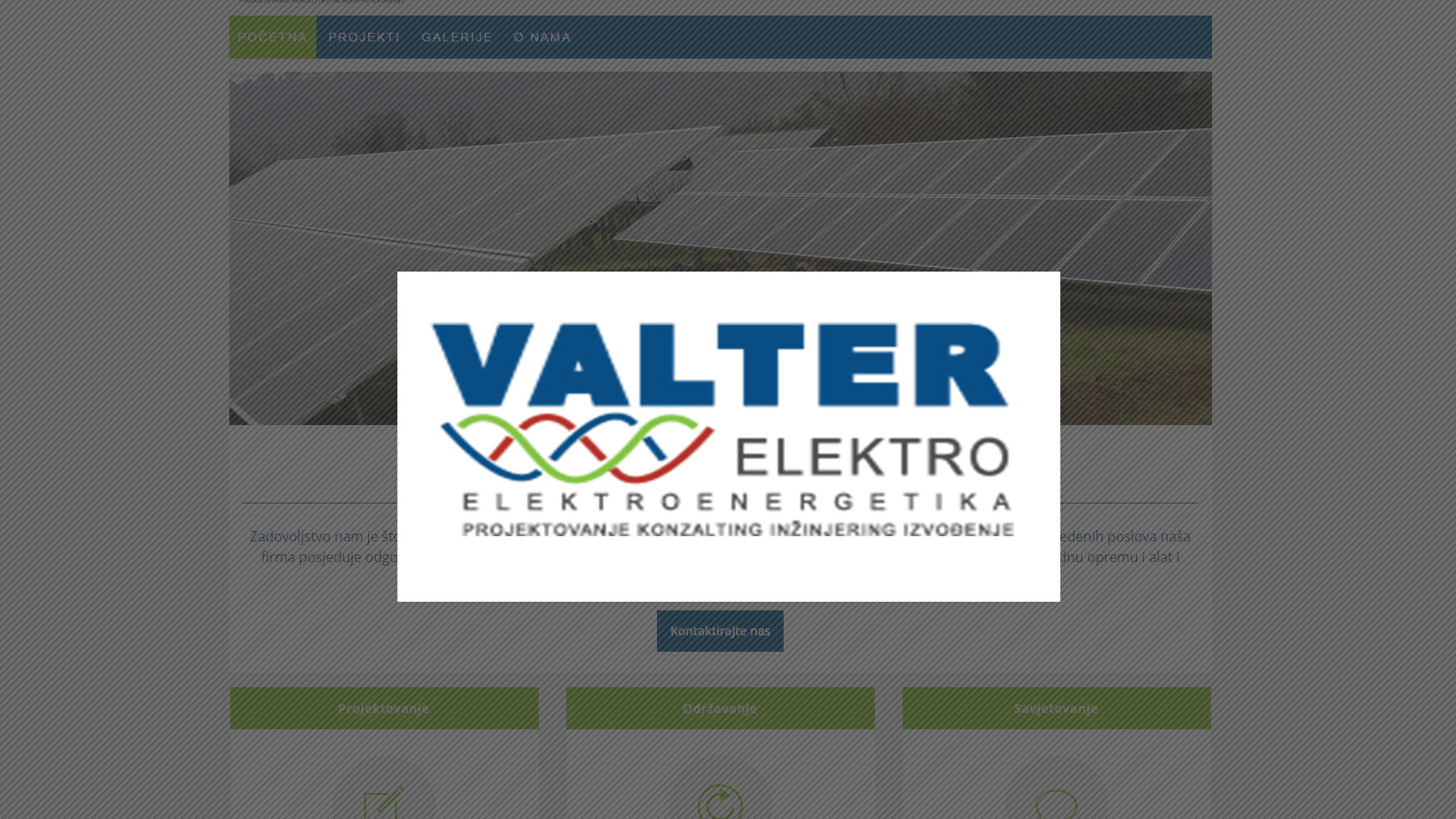 Valter Elektro d.o.o. web stranica