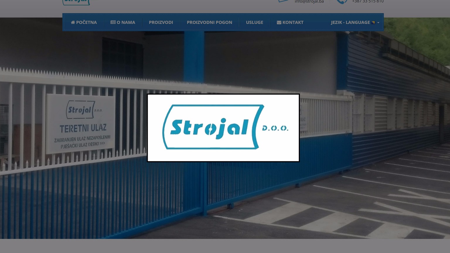 Strojal d.o.o. - Web stranica