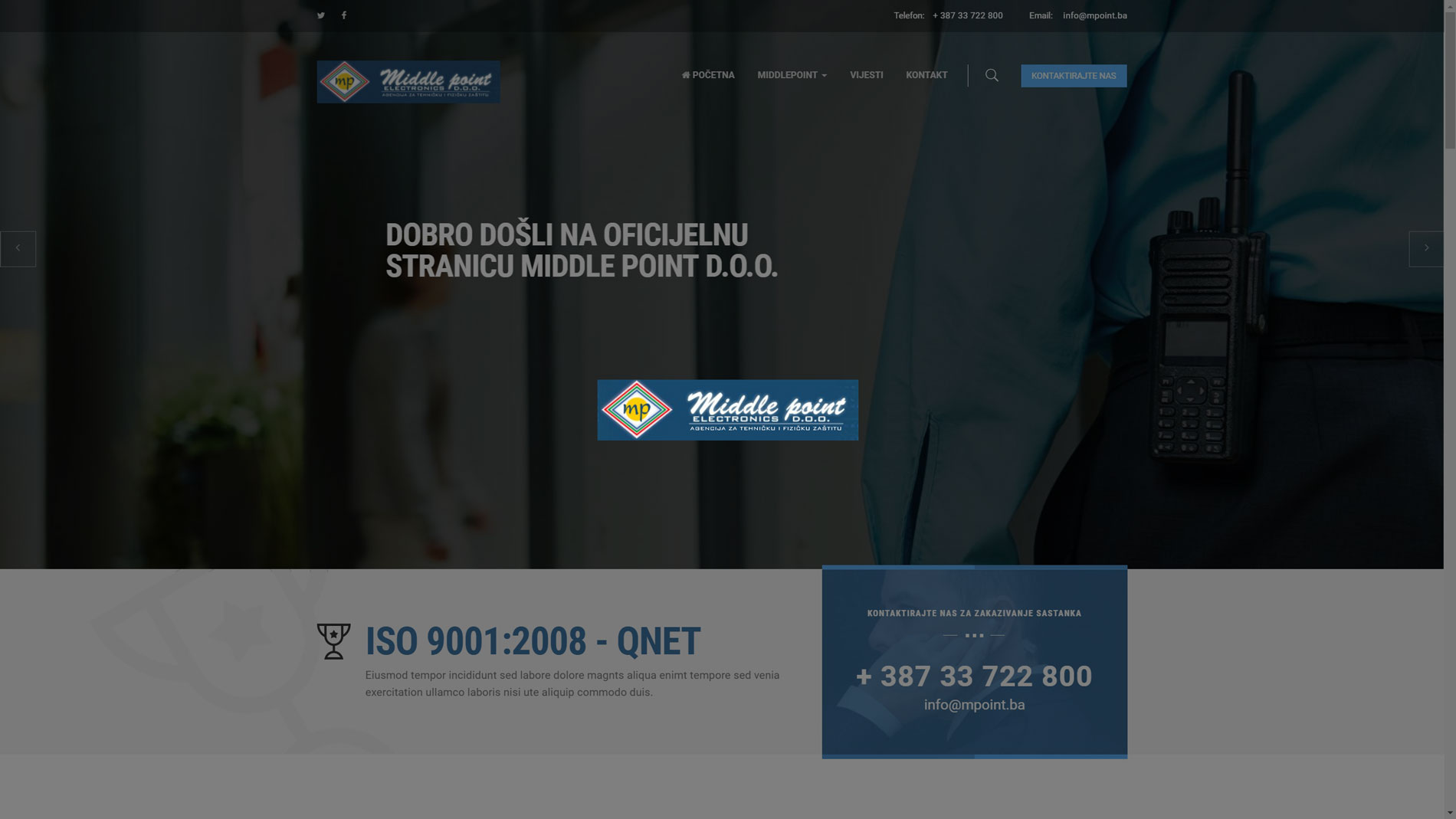Middle point - Web stranica