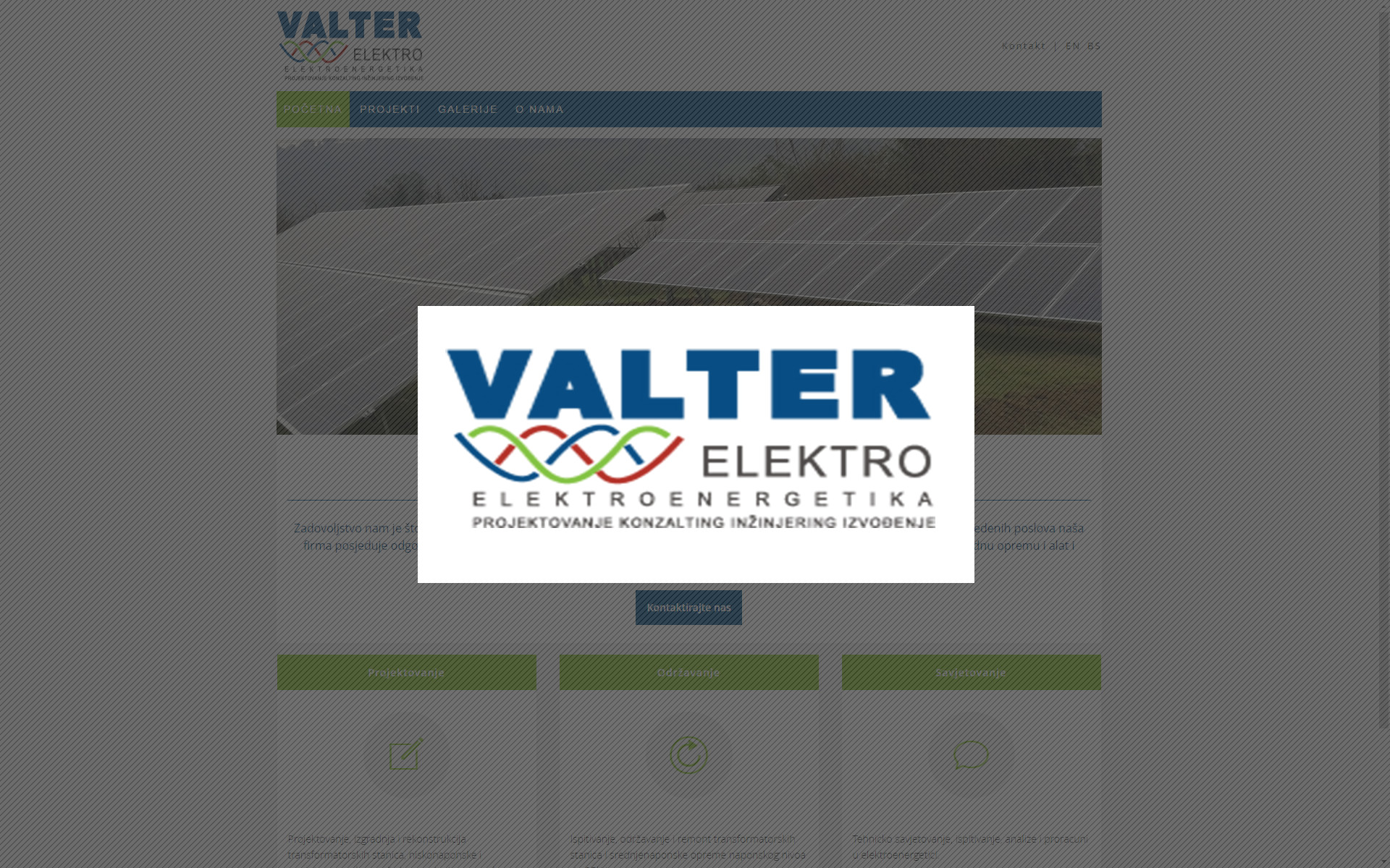 Valter Elektro d.o.o. web stranica