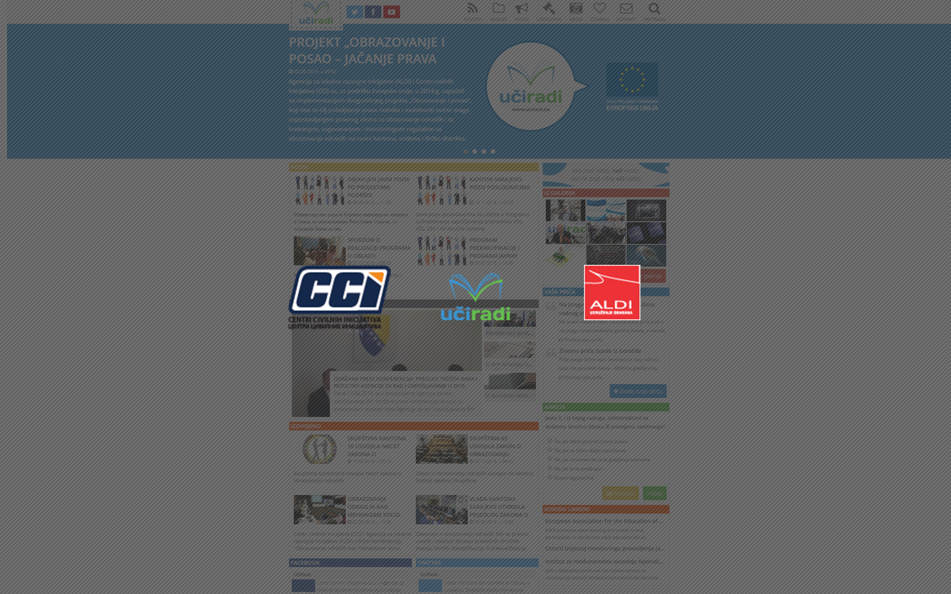 Uči Radi web stranica