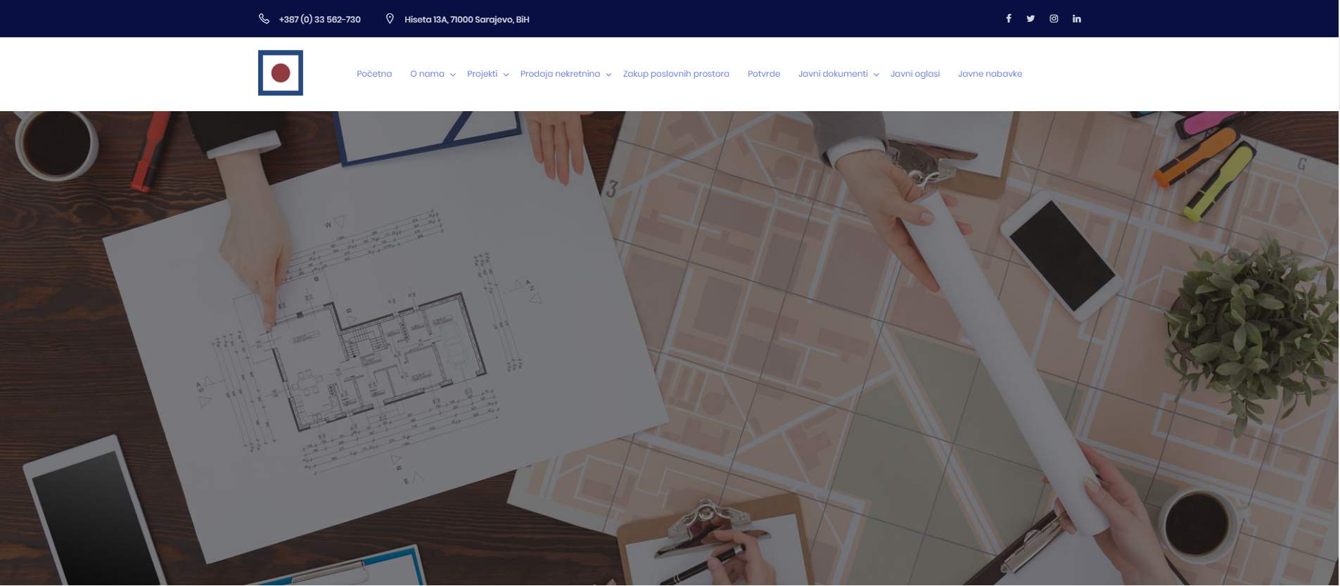 Web stranica za Kantonalni stambeni fond Sarajevo