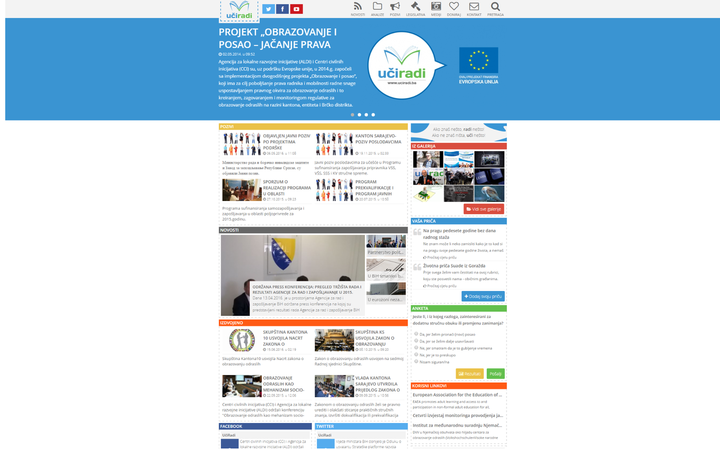 Uči Radi web stranica