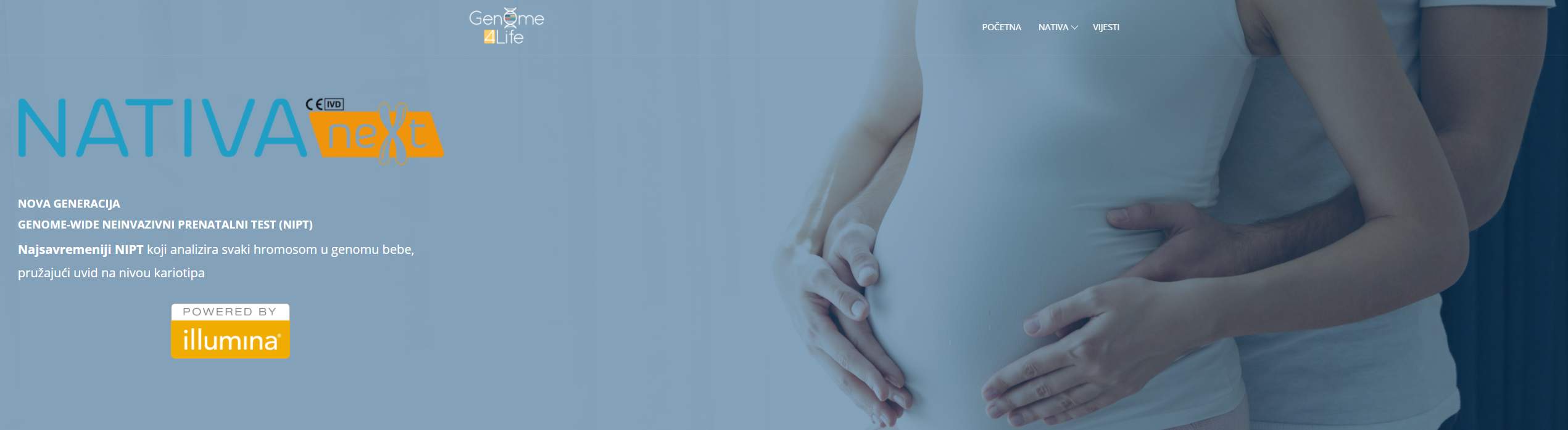 Web stranica za Genome4Life