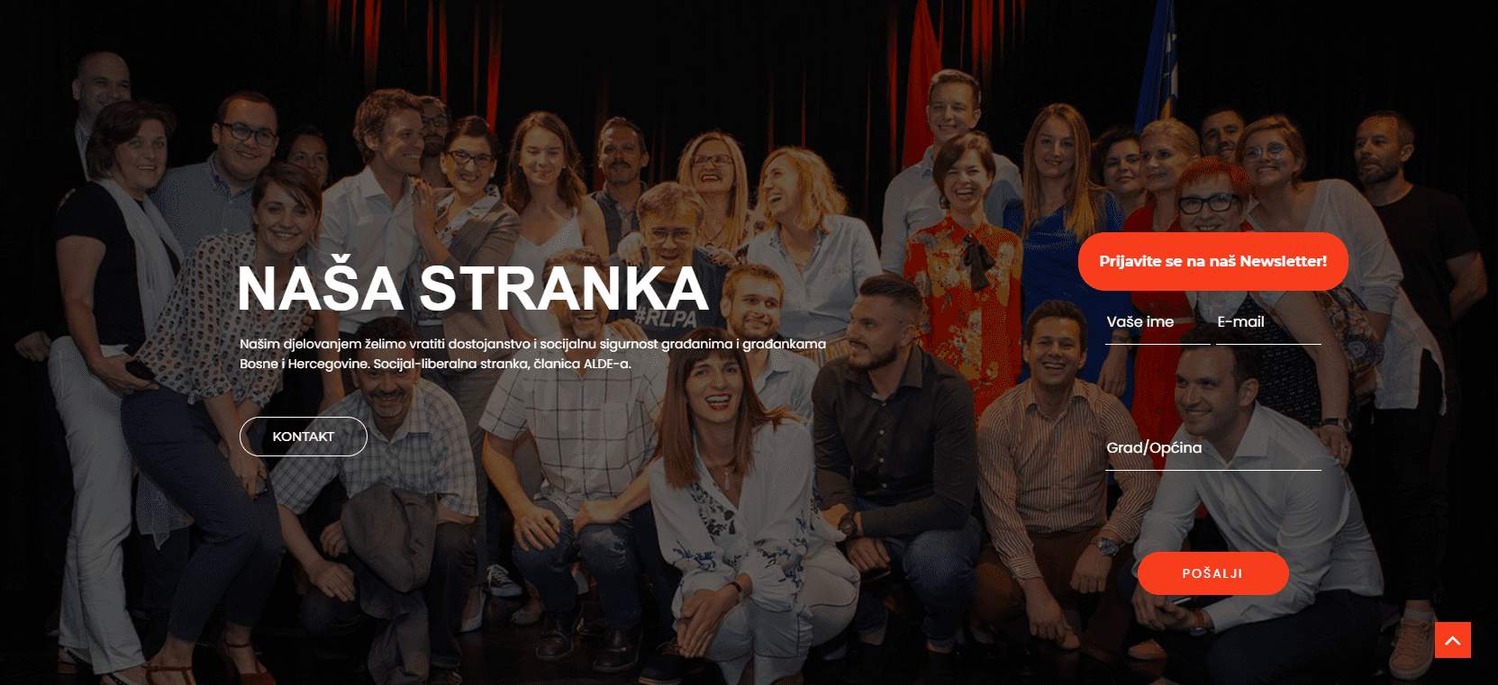 Web stranica za Našu Stranku