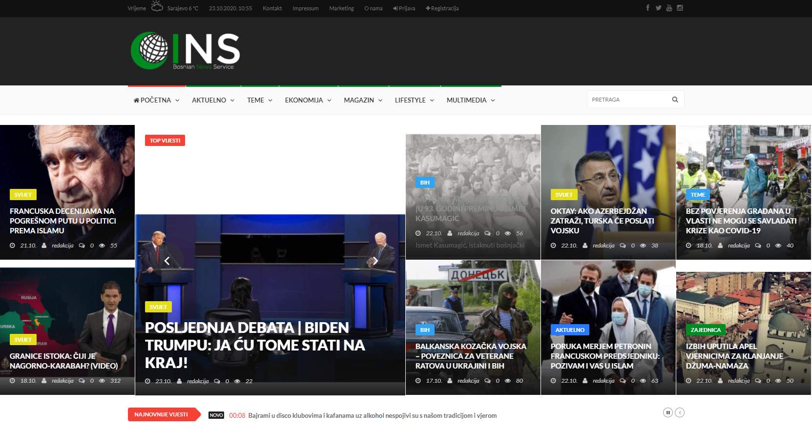 Web stranica za INS