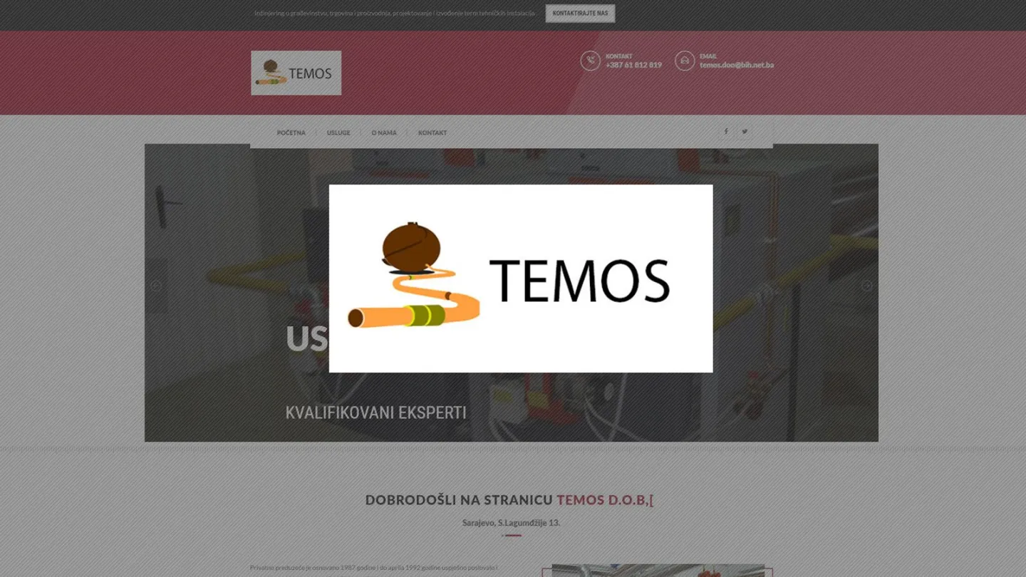 Temos d.o.o. website