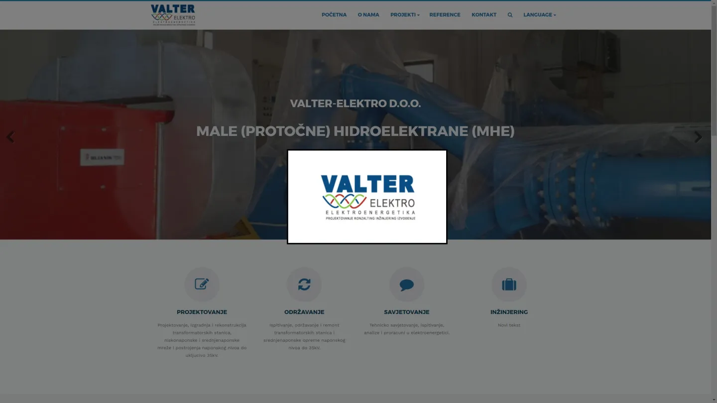 Valter Elektro - Website