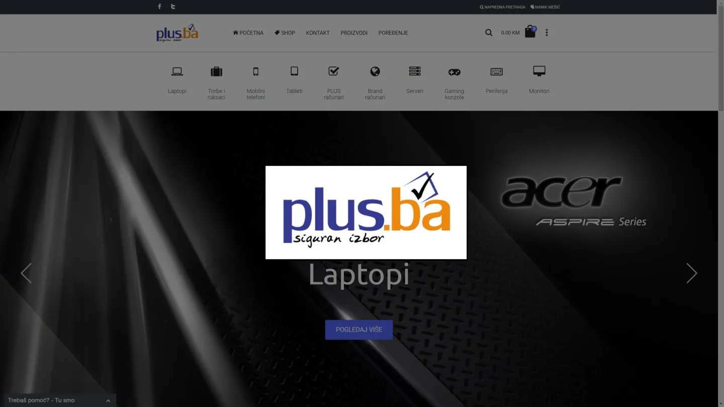 Plus.ba - Web shop