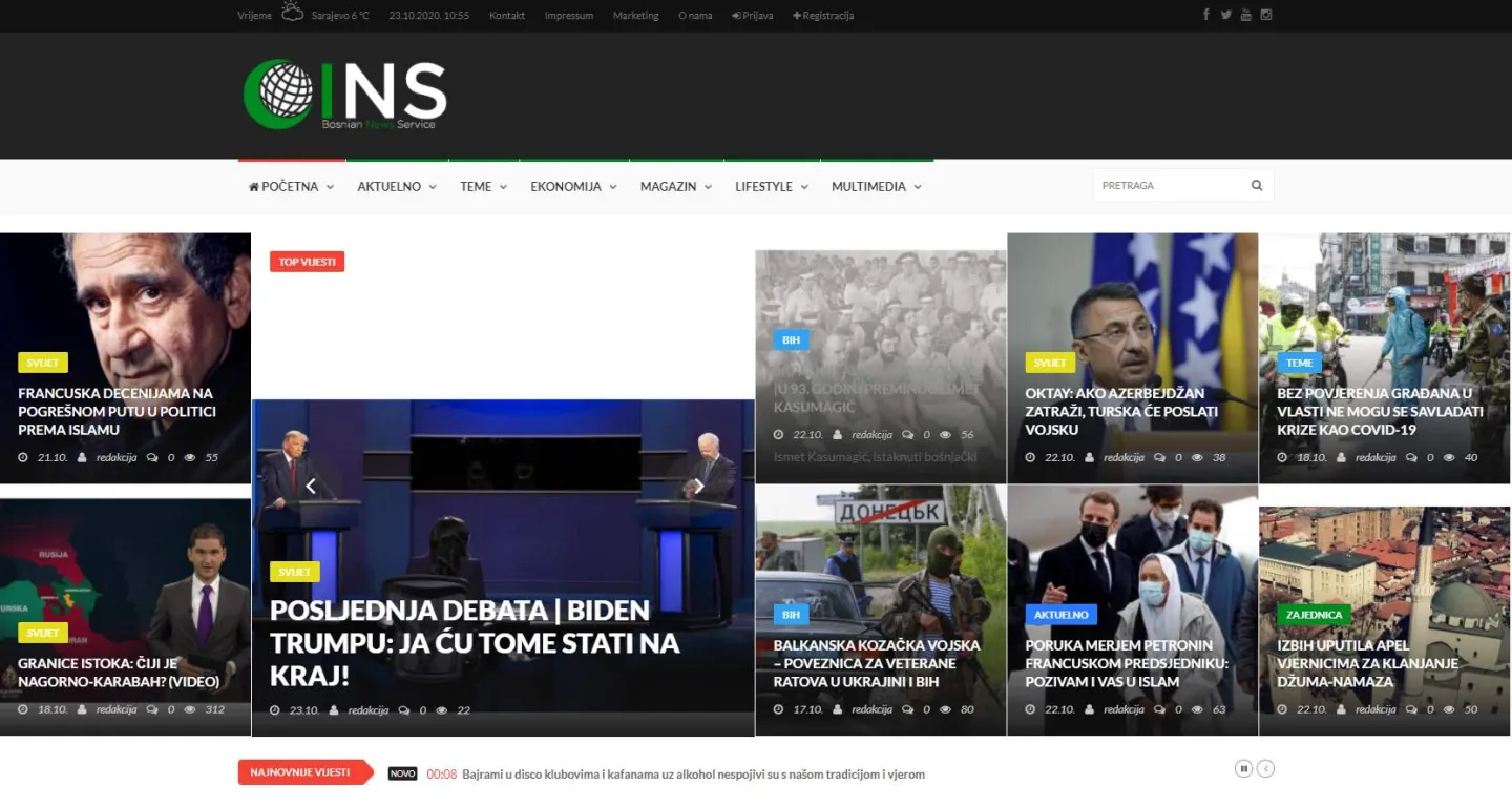 Website for INS