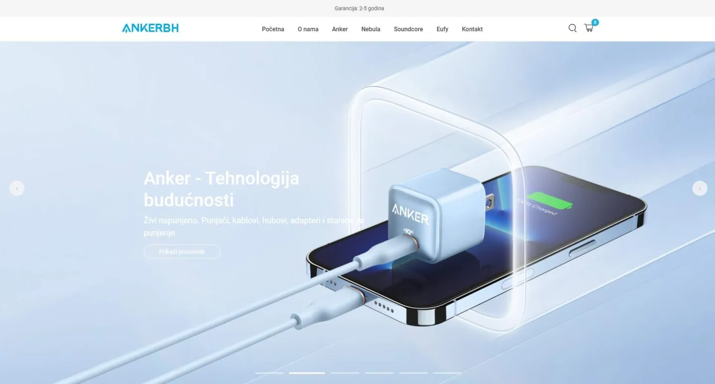 Webshop for ANKER BiH