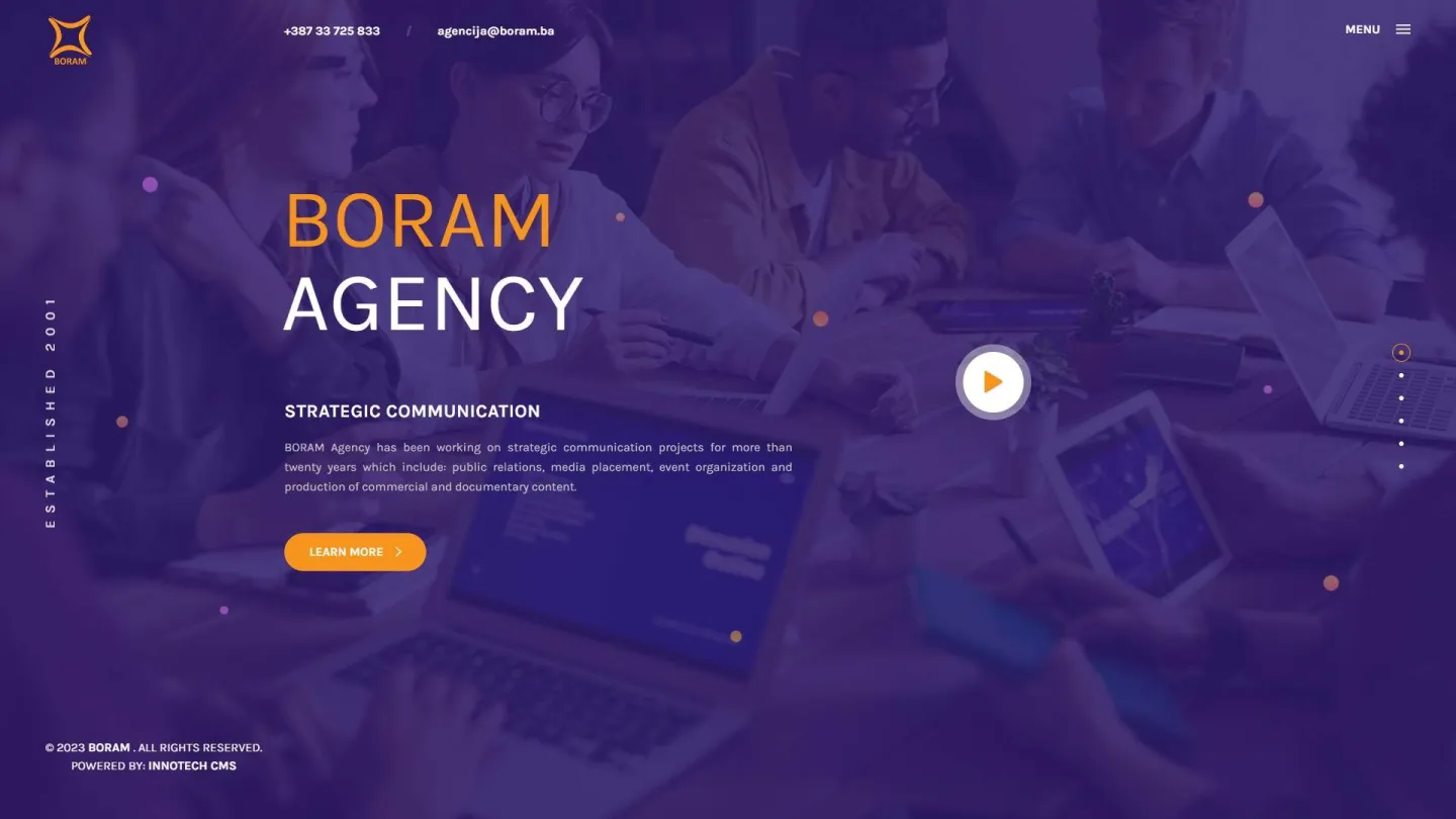 Website for the Agency "Boram"