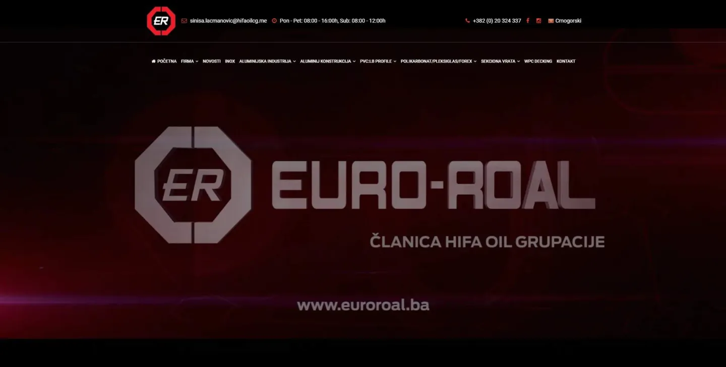 Websites for Euro-Roal HR & Euro-Roal CG