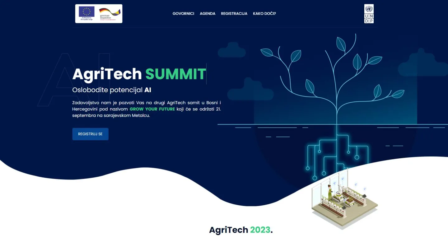 Website for AgriTech Summit 2023