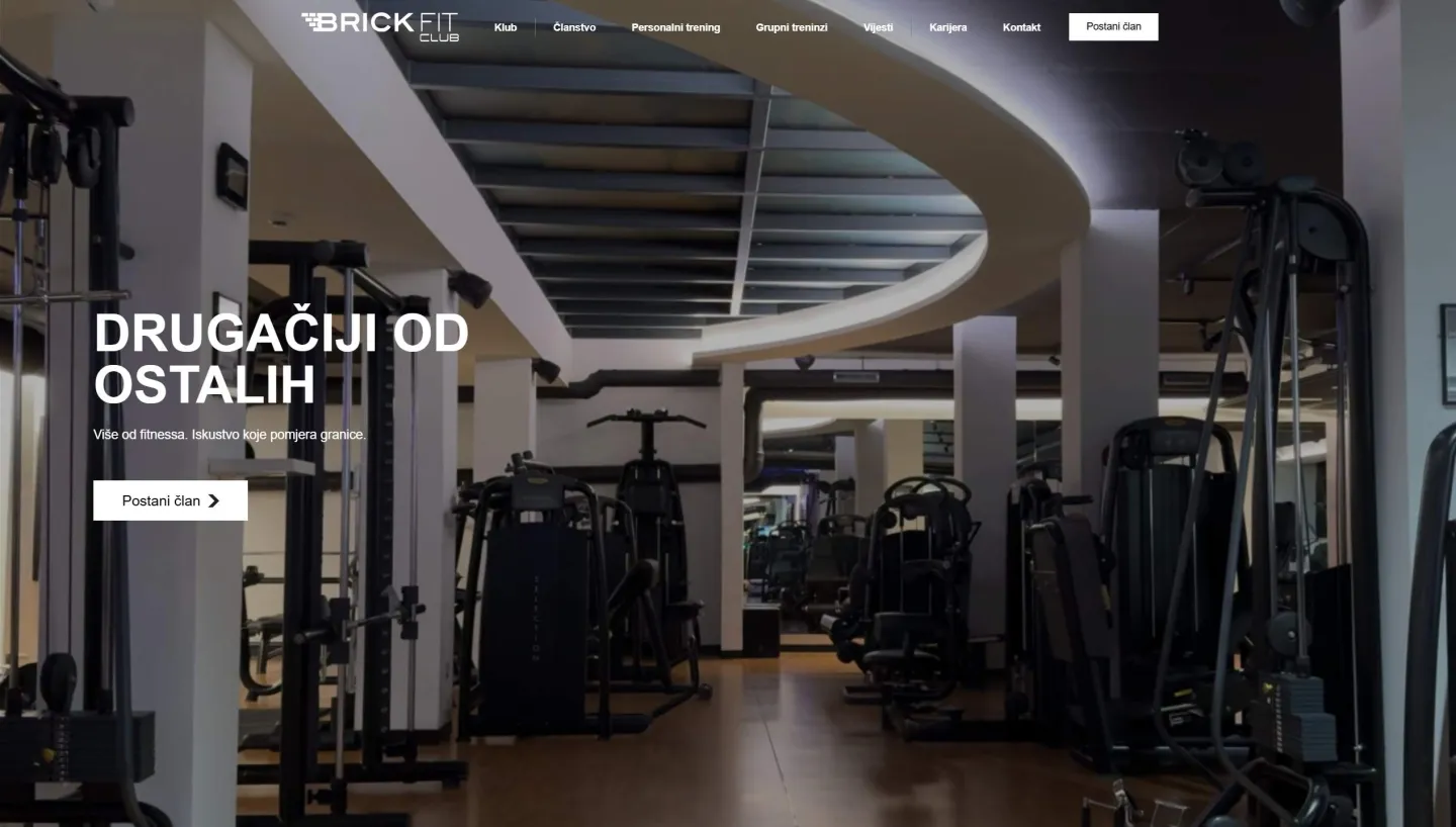 New Website for "Brick Fit Club"