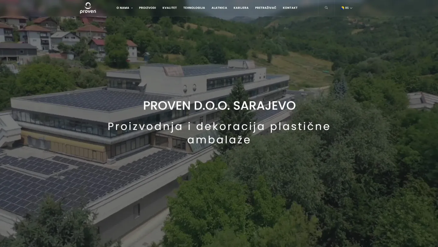 Još jedna sjajna saradnja - predstavljamo novu web stranicu za PROVEN d.o.o!