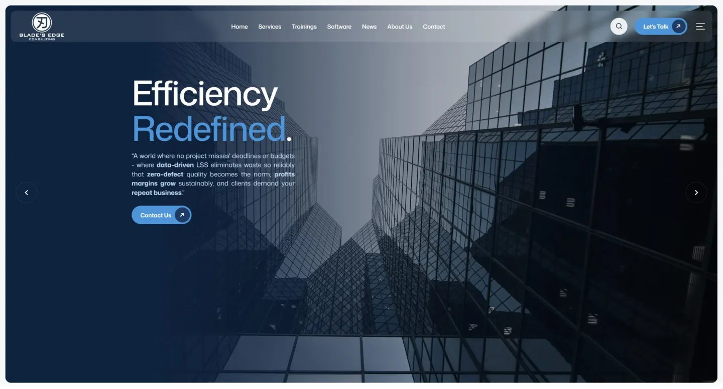 Another International Project - Launching the New Website for Blade’s Edge Consulting!